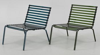 LOUNGESTOLAR, ett par, "Striped sedia", Ronan and Erwan Bouroullec, Magis, 2005.