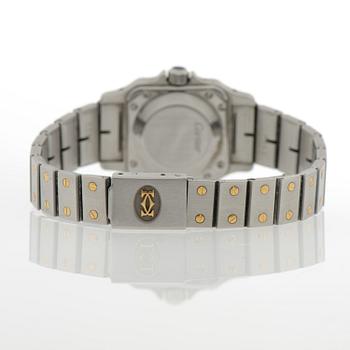 CARTIER, Santos, rannekello, 24 x 24 mm.
