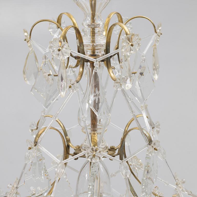 Chandelier for six lights, Rococo, 18th century.