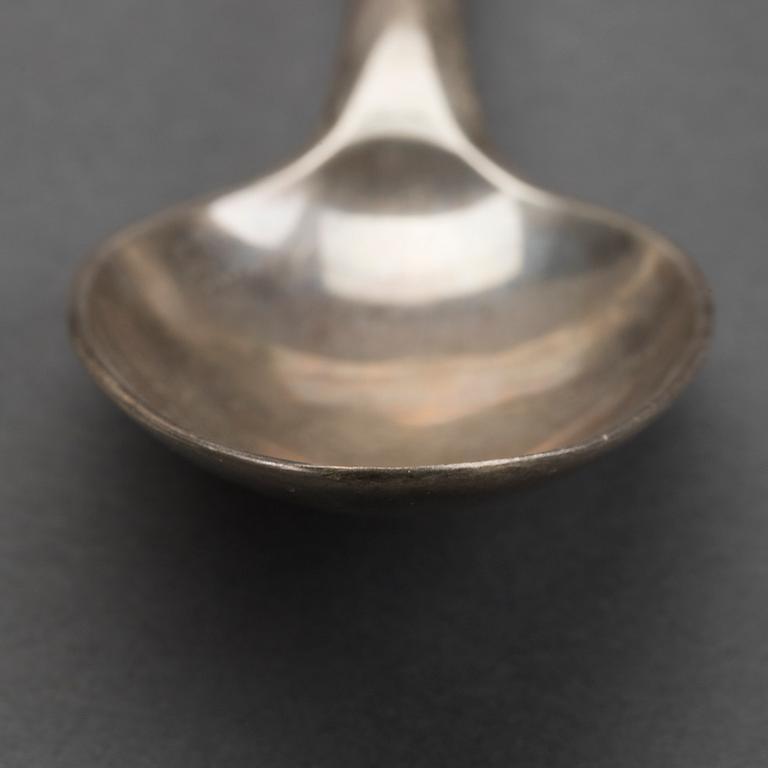 A set of 12 Swedish 19th century silver spoons mark of J Malmstedt Gothenburg 1804, weight ca 780gr.