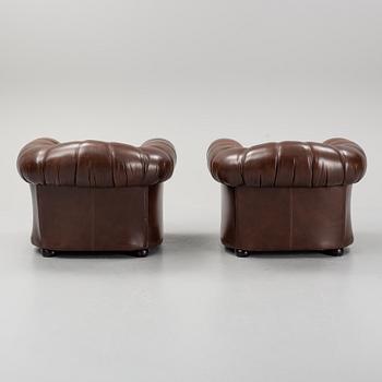 A pair of armchairs, England, Salvale Designs Limited. late 20th century.