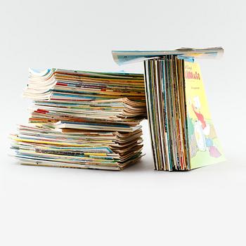 SERIETIDNINGAR, ca 184 st, Kalle Anka & Co, ca 1950-1980-tal.