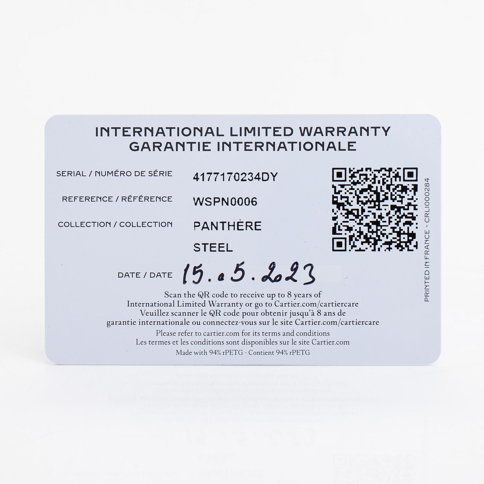 Cartier, Panthère armbandsur, 23 mm.