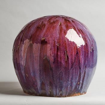 ULLA & GUSTAV KRAITZ, a stoneware "Sphere" sculpture, Förslöv 1983.