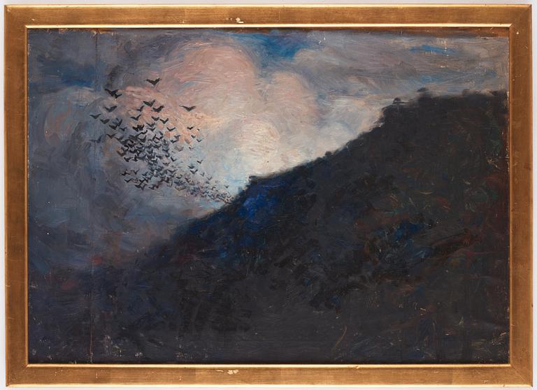 Gunnar Hallström, "Kråkor, till en saga" (Crows, for a tale).
