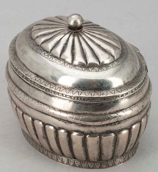SOCKERSKÅL, silver, biedermeier, Baltisk 1820-1840.