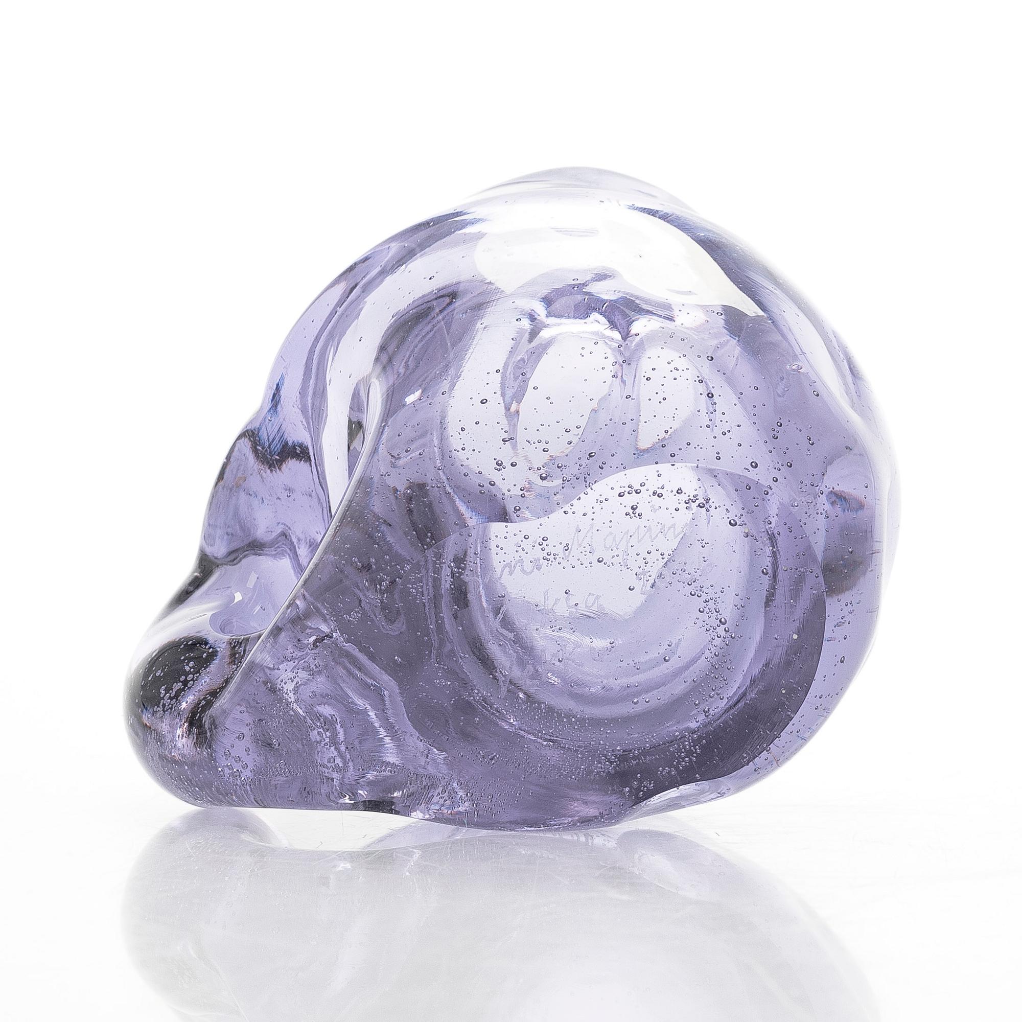 Sini Majuri, Art glass, 'Guksi', signed Sini Majuri. Riihimäki 2025.