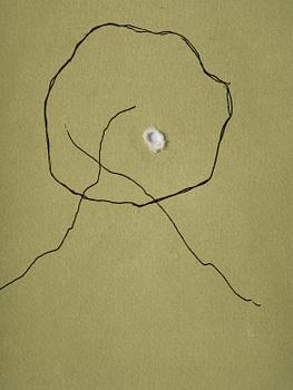 Lucio Fontana, ”Concetto Spaziale” - E-12.