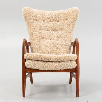 Ib Madsen & Hans Henry Schubell, attributed to, an armchair, Madsen & Schubell Co, Denmark, 1940's/50's.