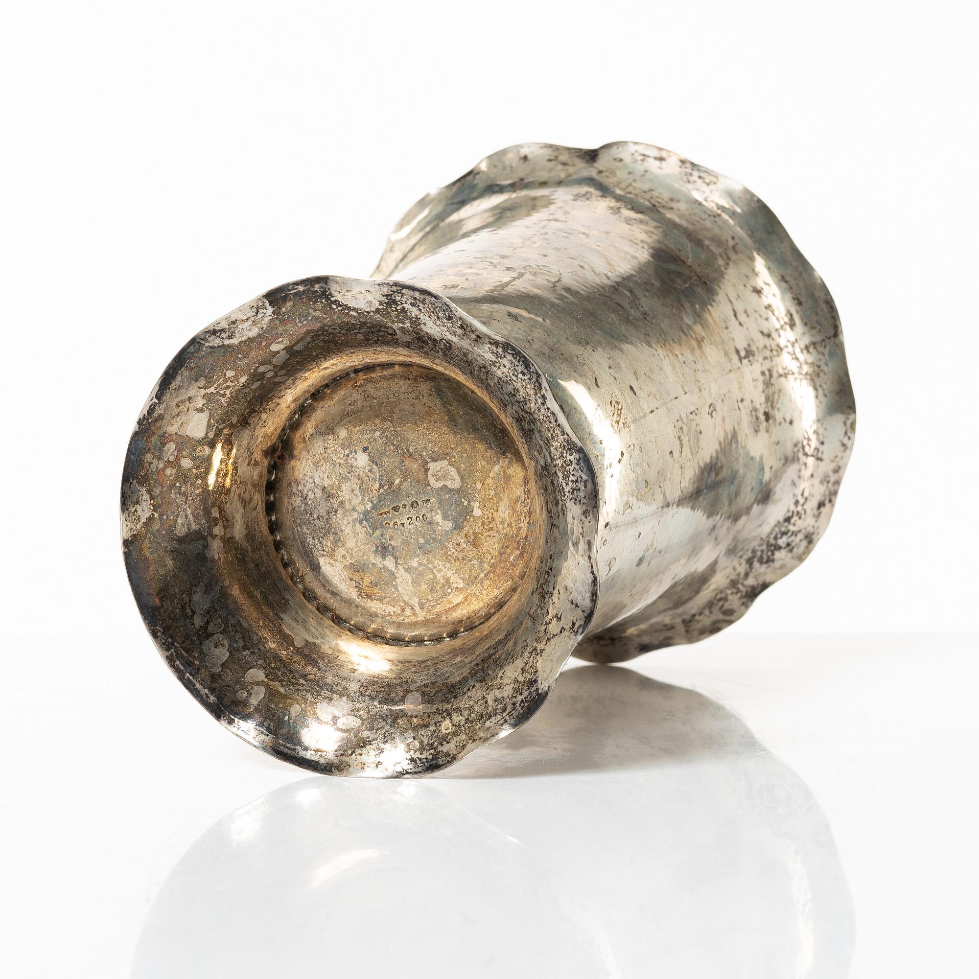 C.G. Hallberg, CG Hallberg, bägare, silver, Stockholm 1931.