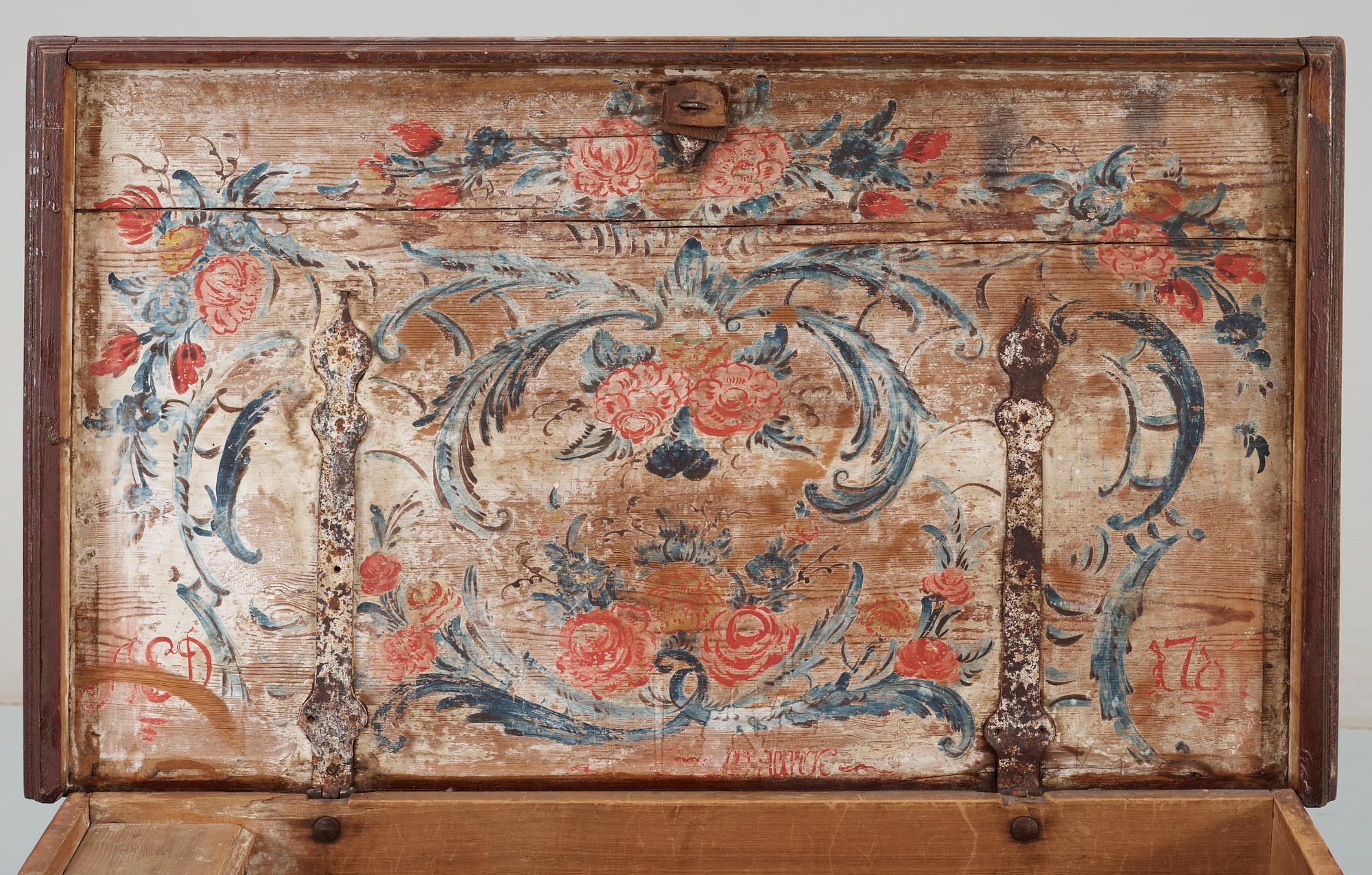 BRUDKISTA, allmoge, bär dat 1787.