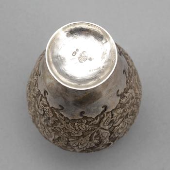 PARTI SILVER, 8 delar, Persien, 1800-/1900-tal, vikt ca 673 gram.