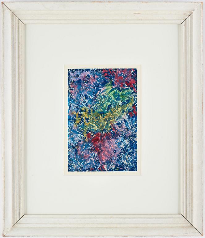 NELL WALDEN, mixed media on paper.