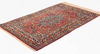 An antique/semi-antique Jozan carpet, ca 210 x 136 cm.
