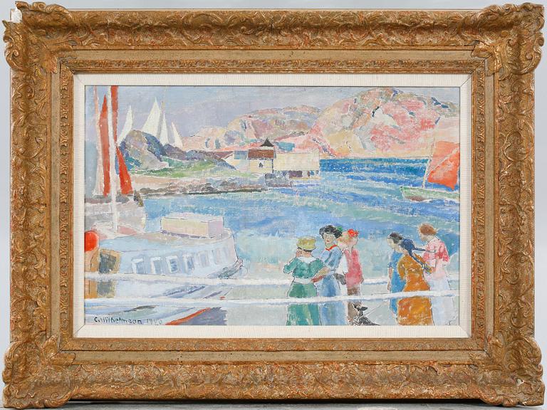 CARL WILHELMSON, oil on canvas, signed and dated 1920.