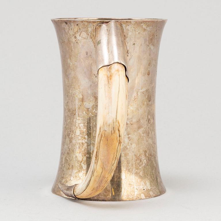 A silver jug made by Axel Bergman, Stockholm in 1904.