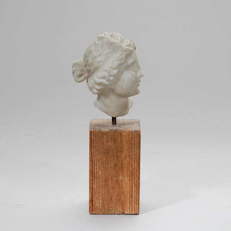 OKÄND KONSTNÄR, skulptur, marmor. Troligen 1800-tal.