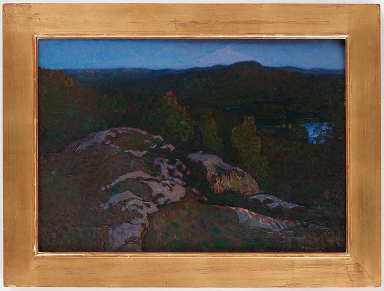 Björn Ahlgrensson, "Landskap från Racksta" (Landscape from Racksta).