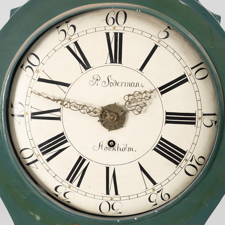 Longcase clock, P Söderman, Rococo, second half of the 18th century.