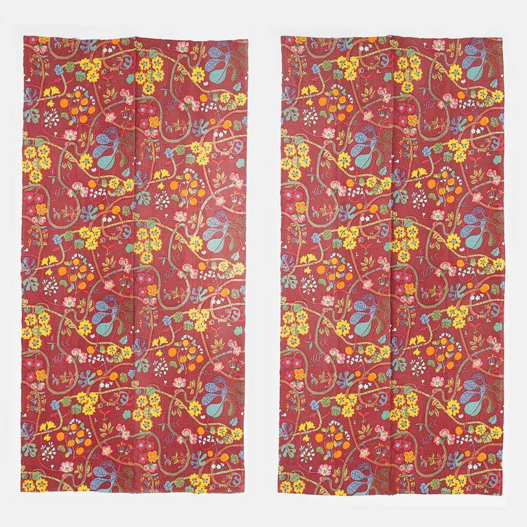 Josef Frank, curtains, a pair, "Baranquilla", Firma Svenskt Tenn.