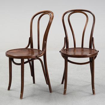 Four Thonet-style café chair, late 20th century.
