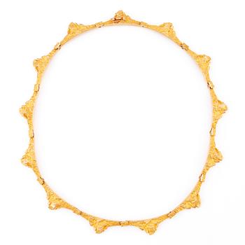 479. Björn Weckström, a 14K gold necklace "Golden Bridge", for Lapponia 1969.