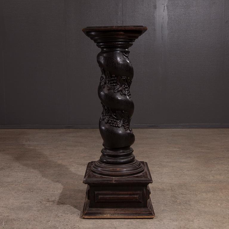PIEDESTAL, trä, barockstil, 1800-tal.