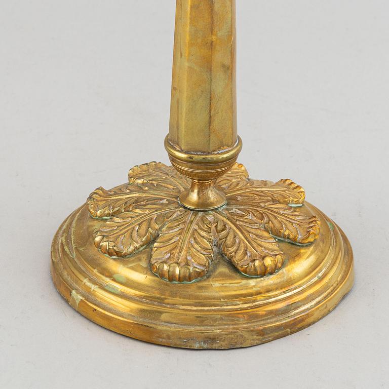 A bronze empire lithofany holder, first half of the 19th century.