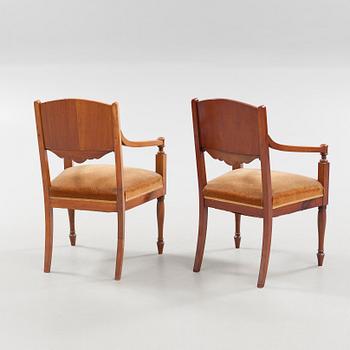 Six Finnish/Russian armchairs from the 19th century.