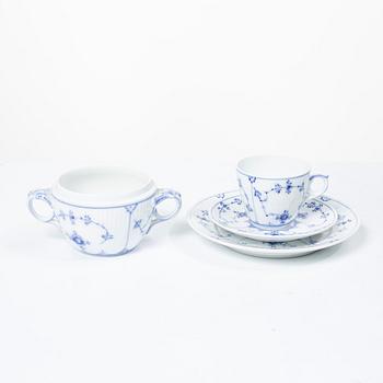 Royal Copenhagen, kaffeservis, 22 delar, "Musselmalet", Danmark.