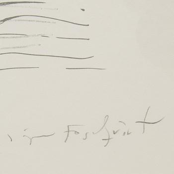 JÖRGEN FOGELQUIST, färglitografi, signerad och numrerad provtryck X/XXX.