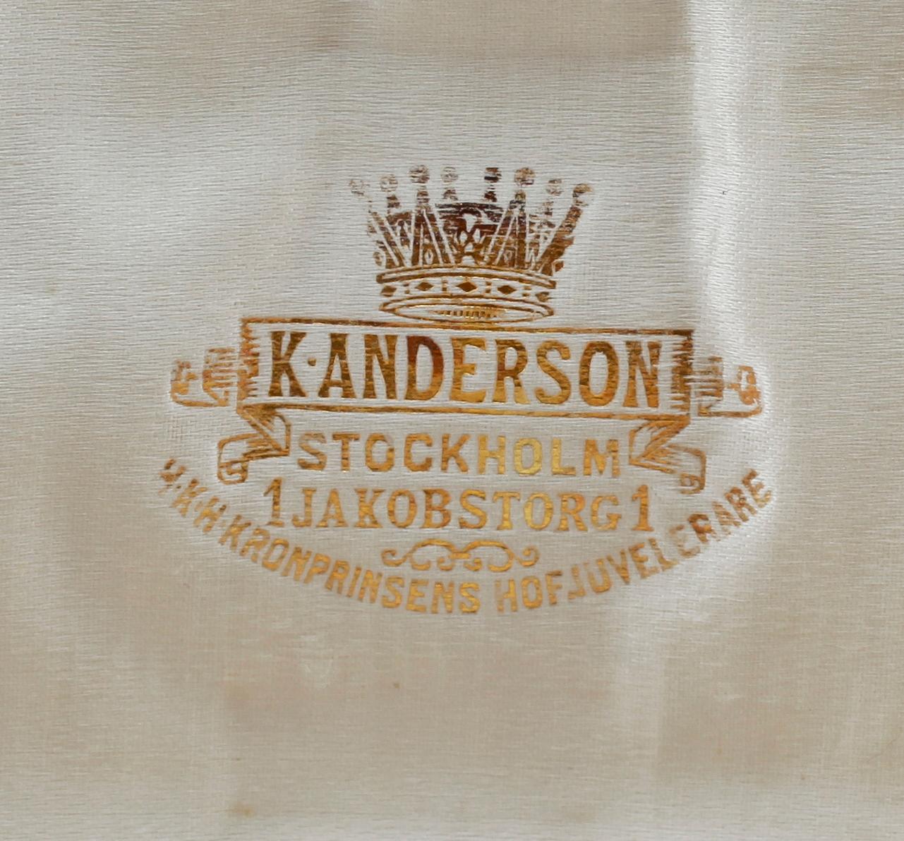 SERVERINGSBESTICK, 2 delar, silver, K Anderson, Stockholm 1905. Vikt ca 164 gram.