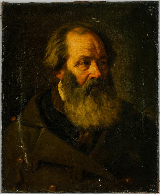 OKÄND KONSTNÄR, olja på duk, monogramsign 1852.