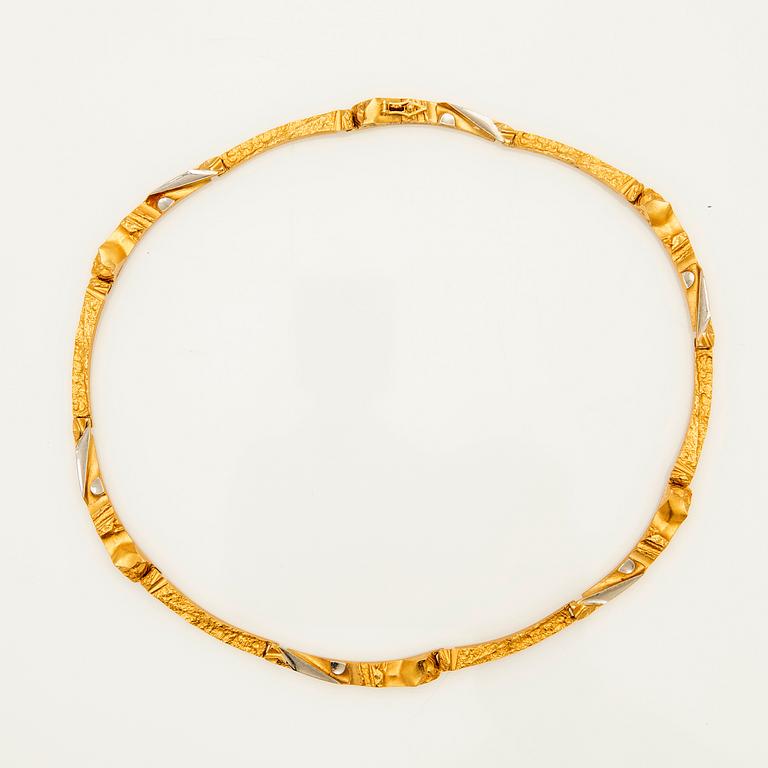 Björn Weckström, collier, "Cimignano", 18k guld, Lapponia, Finland.