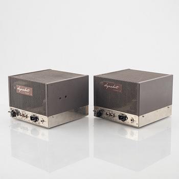 Dynaco, "Dynakit Mark 3", tube amplifier, a pair, USA, 1960s/70s.