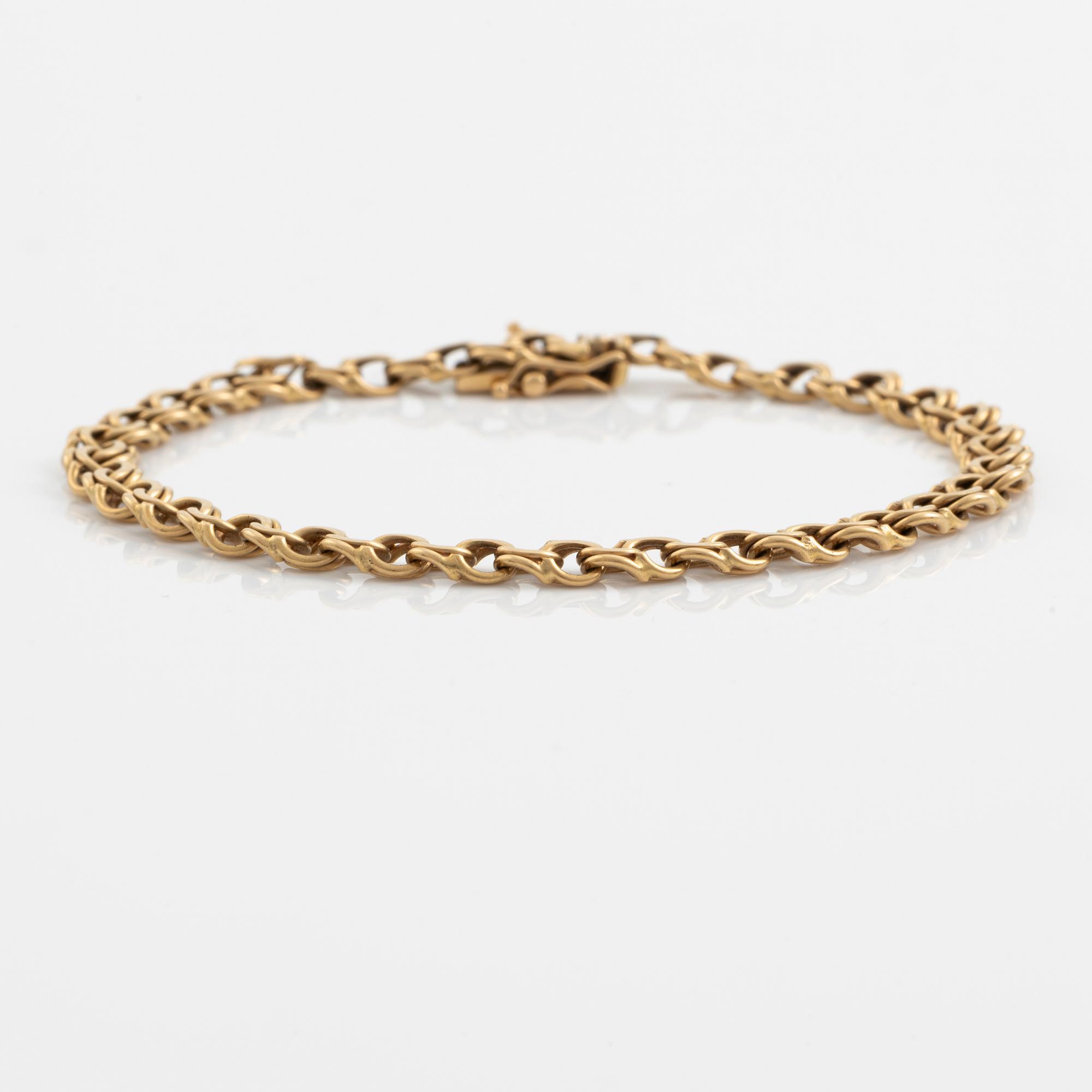 Armband 18K guld, bismarck.