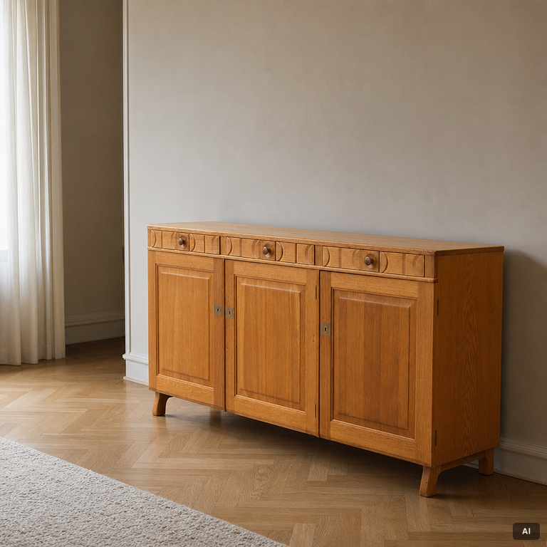 Carl Malmsten, A sideboard "Calmare nyckel", second half of the 20th century.