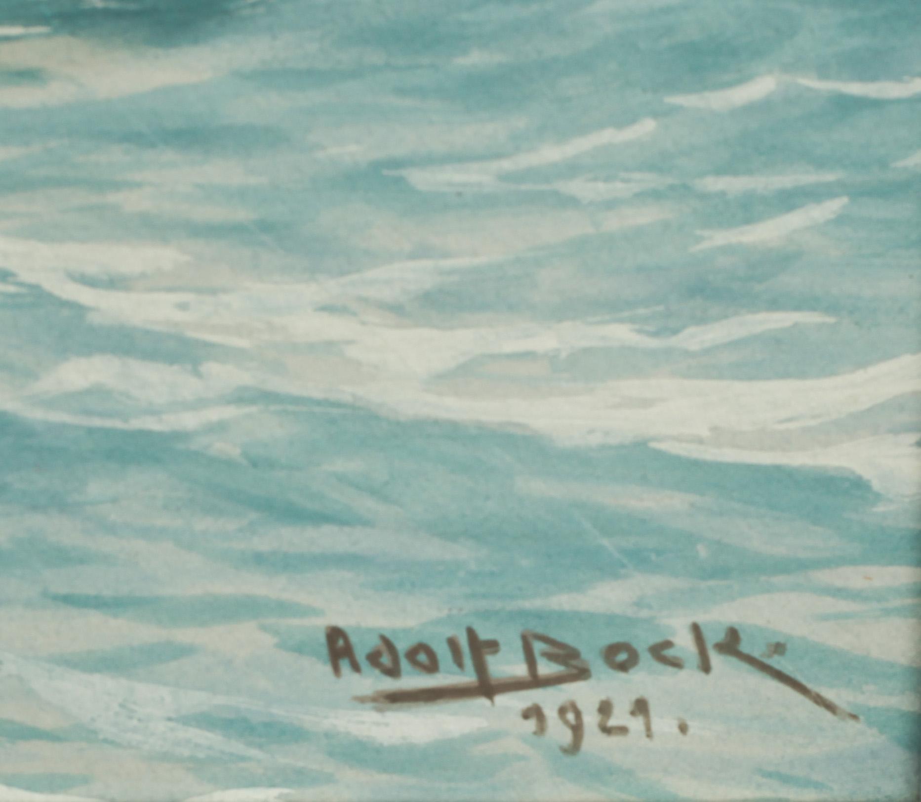 ADOLF BOCK, gouache, sign o dat- 1929.