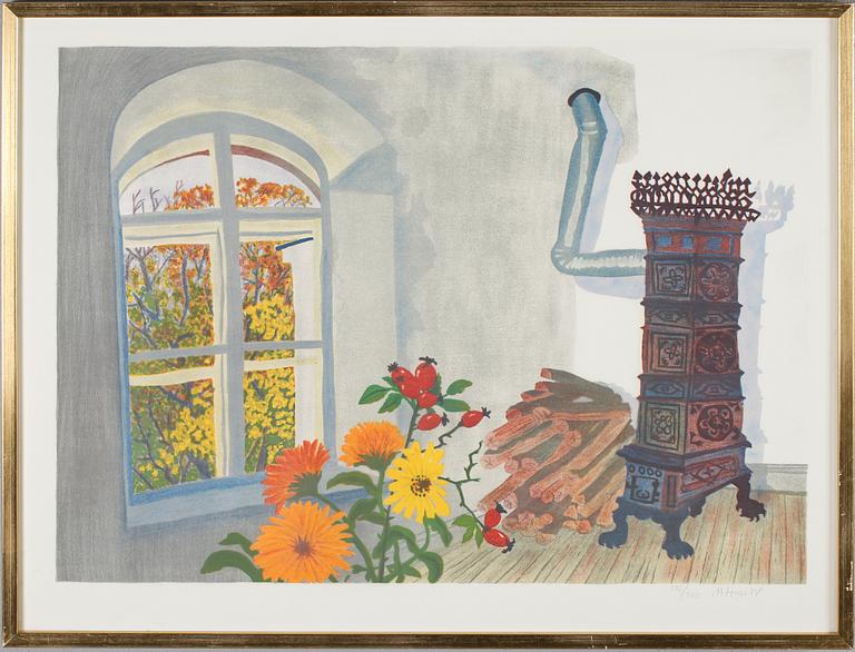 MONA HUSS WALLIN, färglitografi, signerad och numrerad 296/360.