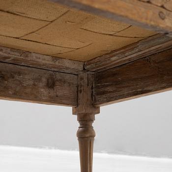 Trågsoffa, gustaviansk, tidigt 1800-tal.