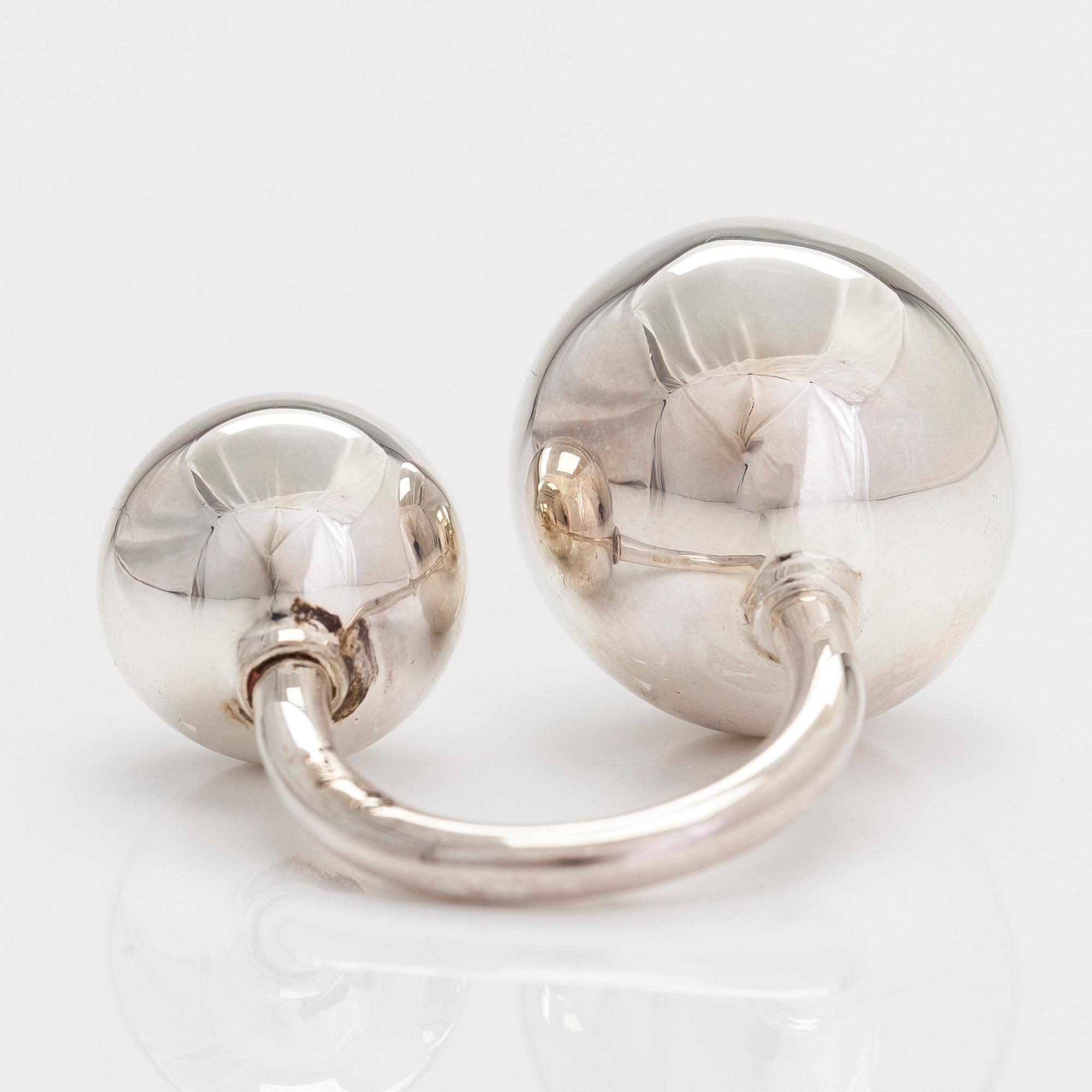 Efva Attling, sormus, "Balls ring", sterlinghopeaa.