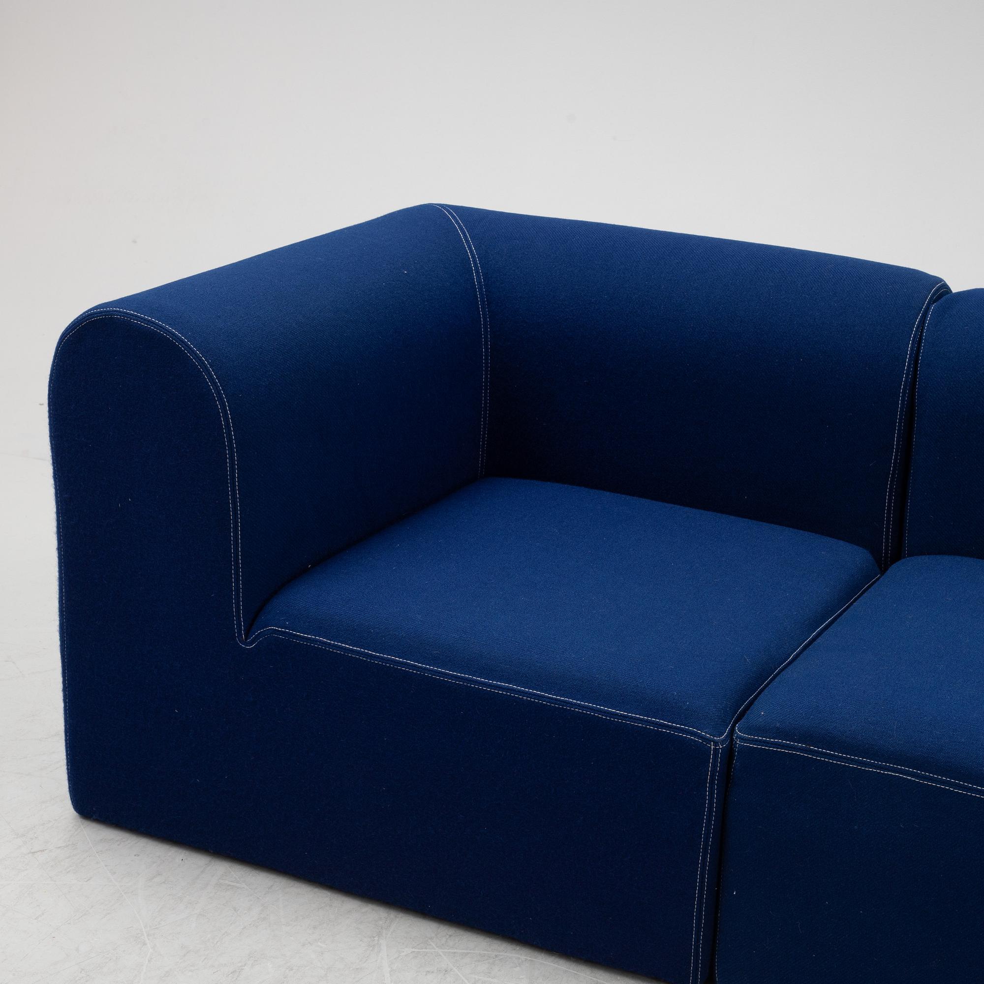 Erik Rasmusen, a three-piece 'Paustian Modular' sofa. Designed in 1969.