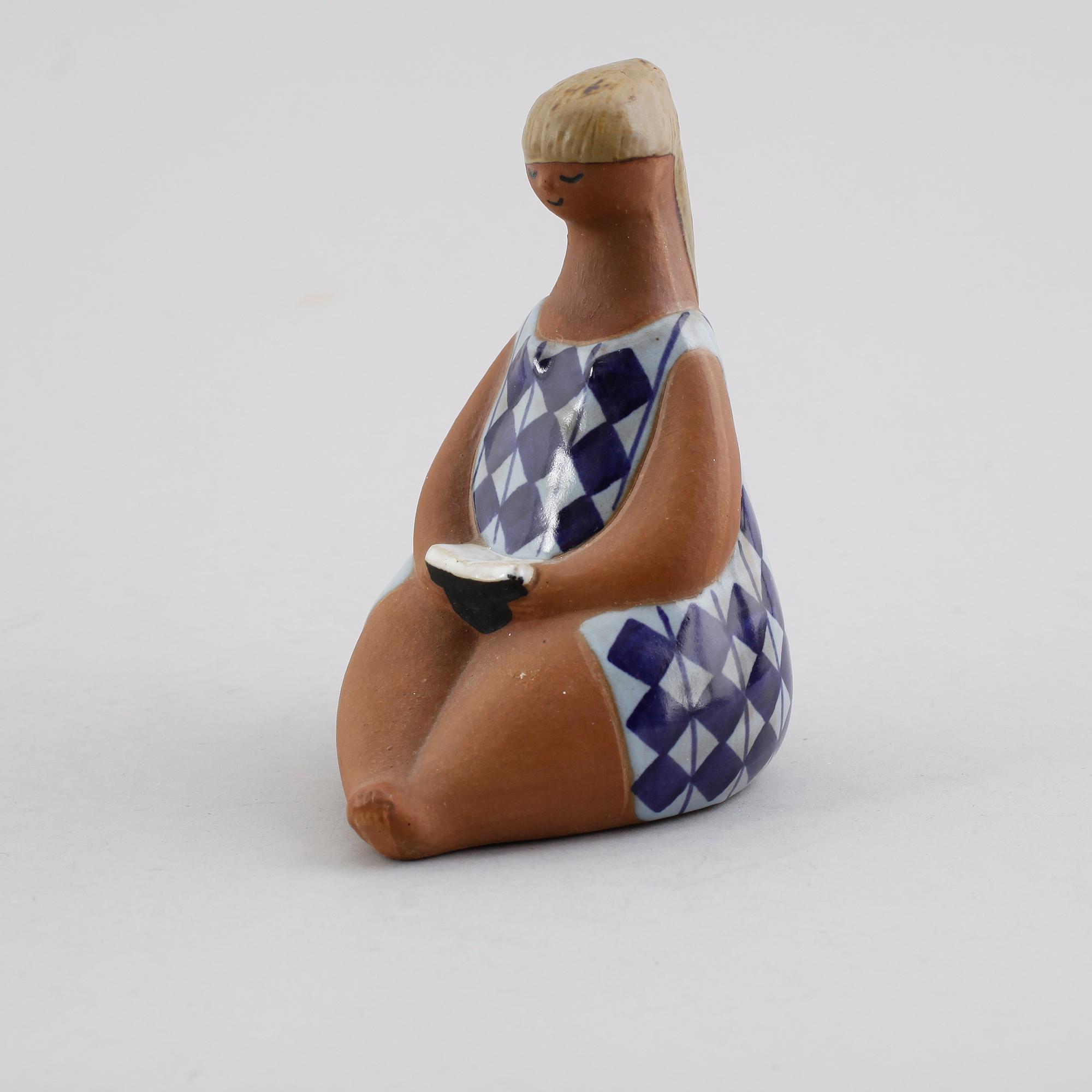 FIGUR, stengods, "Amalia", Lisa Larson, Gustavsberg.