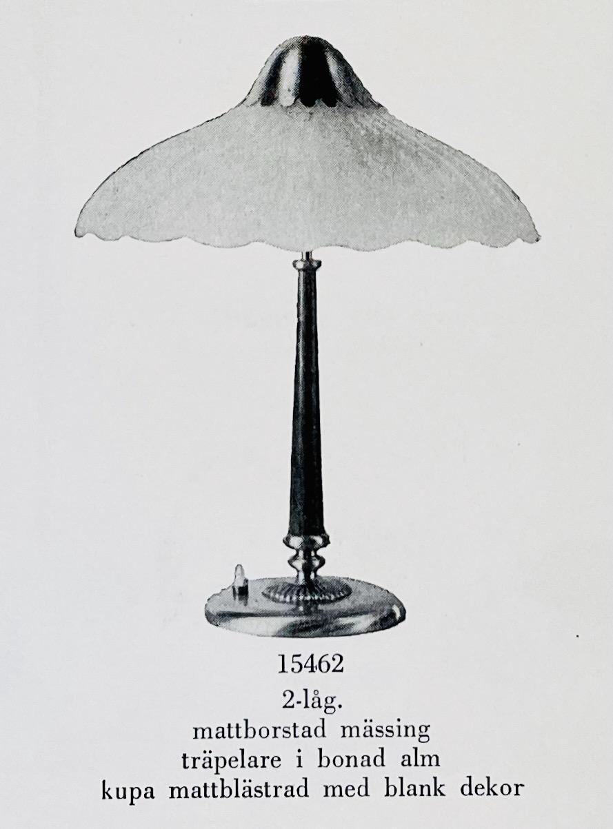 Harald Notini, a table lamp, model '15462', Arvid Böhlmarks Lampfabrik, Sweden, 1940s.