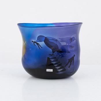 Bertil Vallien, skål, glas, unik, Kosta Boda.