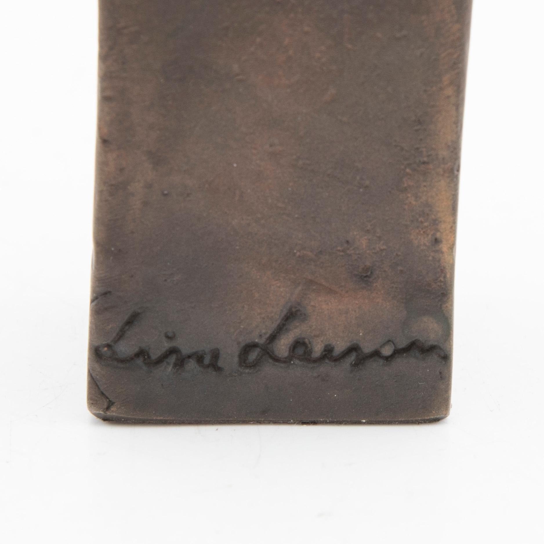 Lisa Larson, sculpture, bronze, "The Thinker".