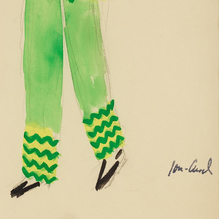 John Jon-And, water colour, 1920-30s, signed with stamp.