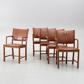 Karmstolar, 5 st, Ernst Bergholm, Västervik, 1900-talets mitt.