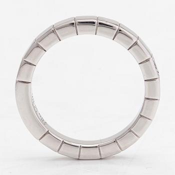 Cartier, ring, "Lanières", 18K vitguld med en diamant, ca 0.04 ct.