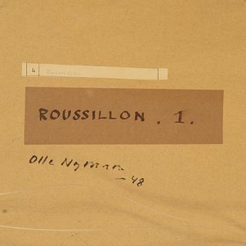 Olle Nyman, olja på pappannå, signerad och daterad -48.